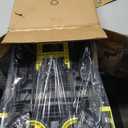 330LB Folding Hand Truck Heavy Duty Carrying, Combination of Four Wheels and Two Wheels Convertible Dolly Cart with Retractable Handle Dolly for Moving Office Carts(Yellow)