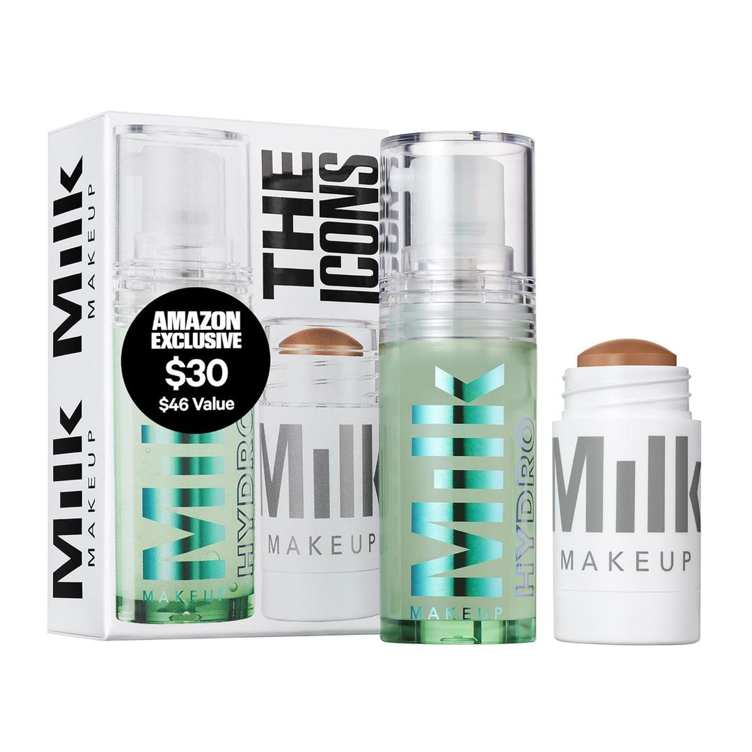 Milk Makeup Hydro Grip Primer with Hyaluronic Acid + Niacinamide – Hydrating Face Primer Grips Makeup for Up to 12 Hours – Silicone-Free, Lightweight Gel with Dewy Finish