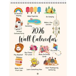 3 x Wall Calendar 2026 Vertical Monthly Wall Calendar 12 Month Hanging Wall Planner8.3" X 11.7 ", Thick Paper, Cute Design (Beige)