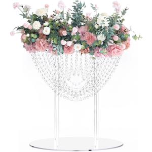 24'' Tall Wedding Centerpiece Table Decoration Acrylic Clear Flower Stand Display Rack for Event Party Decoration
