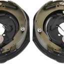 JDMSPEED 12"x 2" Electric Trailer Brake Assembly Replacement for Most 5200 to 7000 LBS Trailer Axles Pair Left and Right Electric and Hydraulic Brake Replace 023-180-00 023-181-00 Brakes