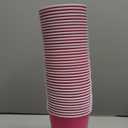 DecorRack Pink Plastic Cups, 12 oz Disposable Cups, Reusable Party Supplies (40 Count)