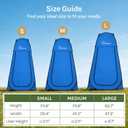 Wolfwise Pop Up Shower Tent for Camping Essentials, Portable Instant Changing Tent with Ventilation Window & Carry Bag, Privacy Dressing Room Bathroom Toilet for Beach & Outdoor, Spacious, Blue, Spacious: 6'3" H, 47.2" W