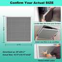 (2 Pack) 20x20x1 Reusable Air Filter, Washable Filter, Electrostatic, MERV 8, Lasts a Lifetime-HVAC AC Furnace Systems Air Filter (Actual Size: 19.75x19.75x0.82Inch)