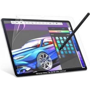 13 x PYS Paperfilm Screen Protector, Tab S9/S8 Ultra Screen Protector for Samsung Galaxy Tab S9/S8 Ultra 14.6 inch 2022 (SM-X916B/SM-X900/SM-X906) Matte,Anti-Glare/Writing and Drawing like on paper (White)