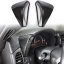 Dashboard Button Cover Trim Compatible with Chevy Corvette C6 2005-2013, Speedometer Bezel Cover Trim Frame Interior Accessories (Carbon Fiber Pattern)