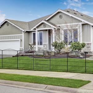 INJOPEXI Garden Fence 12 Panels 23.6ft (L)30in (H) Decorative Garden Fences with 11 Panels + 1 Gate, No Dig Animal Barrier Fencing Rustproof Metal Wire Temporary Dog Fence Border for Outdoor Yard