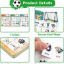 2 x Fancy Land Soccer Bingo Game Birthday Party Bingo Cards Set for Kids Adults Christmas Classroom Supplies Sports Theme Gifts 24 Players