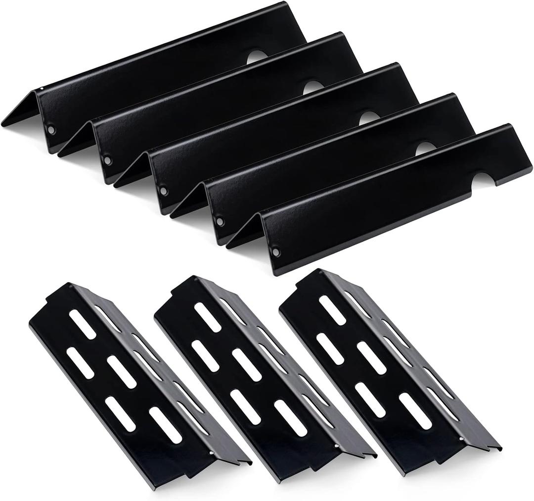 OTAMECE Flavorizer Bars and Heat Deflectors Replacement for Weber Genesis II (3+5 Genesis II)