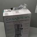 CASABREWS CM5418 Espresso Machine 20 Bar, Compact Espresso Maker with Steam Milk Frother, Stainless Steel Coffee Machine with 34oz Removable Water Tank for Cappuccino, Gift for Women or Men, Silver