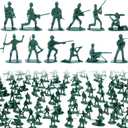 LovesTown 200PCS Army Men Toy Soldiers, Classic Military Toys for Kids 3+, School Projects, Dioramas & History Lessons, Stocking Stuffers, Holiday & Birthday Gifts for Boys