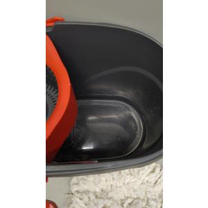 O-Cedar EasyWring Microfiber Spin Mop, Bucket Floor Cleaning System, Red, Gray, Standard