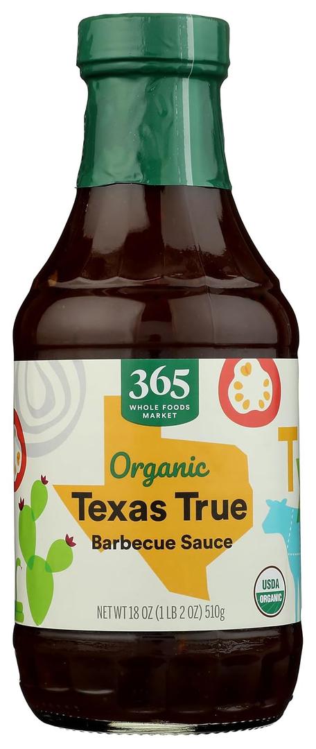 365 by Whole Foods Market, Organic Texas True Barbecue Sauce, 18 Oz (EXP 01/01/27)