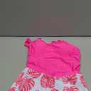 Girls'Swimwear One Piece Kids Swimsuits for Girls Tropical Twist Cross Bathing Suits with Cover Up Skirt (15-16 Years)