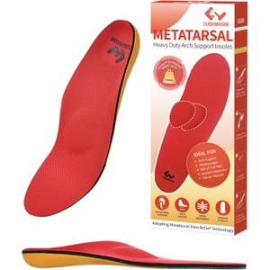 Metatarsalgia Insoles for Ball of Foot Pain,Morton's Neuroma,Arch Supports Insoles,Orthotic Insoles,Men Women Shoe Insert for Metatarsal,Foot Pain Relief E(Men's 8-8.5 / Women's 9.5-10,270mm)