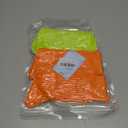 Women's Neon Scrunch Crew Socks 80s 90s Retro 3-Pack Cotton Stacked Boot Calf Cozy Ribbed Slouchy Socks Size 5-10 (2-neon Orange/1-neon Green)