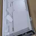 YITAHOME Large Vanity Desk with Mirror & Light, Power Outlet, Makeup Vanity Set with 2 Drawers and 3 Level Storage Dressers, 3 Lighting Modes Adjustable Brightness, Bedroom Dressing Table, White