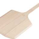 New Star Foodservice Wooden Pizza Peel, 16" x 14" Pizza Paddle with 14" Handle, 16" x 14" x 30"