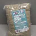 POLYTE Microfiber Oversize Quick Dry Lint Free Bath Towel, 60 x 30 in, 4 Pack (Waffle Weave) (Beige)