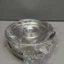 2 Sets Chilled Serving Tray for Parties 10" Shrimp Cocktail Serving Dish with Ice Tray Stainless Steel Round Iced Cooling Platter with Dip Compartment for Oysters Crawfish Fruits Seafood