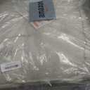 Rocking Chair Cushion - Chenille Fabric, High-Density Sponge, Durable Comfort Double-Sided Tufted Seat Pads with Ties, Chenille Grey, 44x19x4 inch