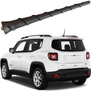 Rubber Antenna for Jeep Renegade (2015-2022), Jeep Renegade Antenna - Car Wash Proof, 8 Inch Internal Copper Coil Antenna Mast Replacement