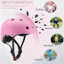 FOOKCIAN Kids Helmet,Toddler Skateboard Helmets for Ages 2-3-5-8-14 Years Boys Girls with Knee and Elbow Pads Wrist Guards fit Roller Skates,Skateboarding,Skating Scooter Adjustable Kids Helmet