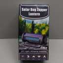 Solar-Powered Mosquito Killer & Bug Zapper, 4200V Voltage, IP5 Waterproof, ABS Fireproof Material, Large Coverage Area (1/2 Acre), Long-Lasting LED Lamp Beads(Black)