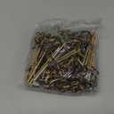 BambooMN 5.9" Bamboo Black Knotted Knot Skewers Picks for Cocktails and Hors' D'oeuvres Party Supplies, 300 Pieces
