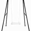 Foldable Swing Stand Heavy-Duty Metal A-Frame for Indoor & Outdoor Exercise Equipment Suitable for Most Toddler/Baby Jumper/Hammock Chair (Black)