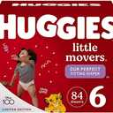 Huggies Little Movers Baby Diapers, Size 6 (35+ lbs), 84 Ct
