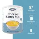 Cheese Sauce Mix Can Emergency Food Supply, 87 Servings, 10 Year Shelf Life - Shelf Stable Cheddar Cheese Powder Canned Food (EXP 12/31/26)