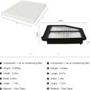 Cabin & Engine Air Filter kit for Honda Odyssey 3.5L (2011 2012 2013 2014 2015 2016 2017) Replaces 17220-RV0-A00, 80292-SDA-A01