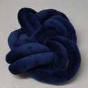 Sintuff 2 Pcs Knot Pillow Soft Decorative Knotted Throw Pillow for Couch Home Sofa Bedroom Decor to Add Comfort and Style(Navy Blue,14 x 16 Inch)