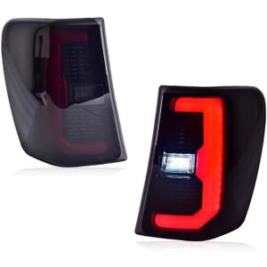 Full LED Tail Lights Suitable for Jeep Grand Cherokee 1999-2004 Taillight Assembly Brake Assembly Reverse Lamp Assembly Rear Lamp Assembly (smoke)