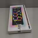 5.6'' Number 11 RGB Color Digital Display with Ambient Lighting,17.2" Large Digital Wall Clock with Auto-Brightness, Remote Control Alarm Clock for Home | Wall Decor Gift (DST Auto-Adjust)