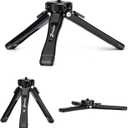 Zeadio Heavy Duty Mini Metal Tripod Stand - Universal Small Table Tripod for Camera, Gimbal, Action Cam, Camcorder, Microphone, LED Light, etc(40kg/88lb Load)