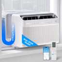 Midea 6,000 BTU U Shaped Smart Inverter Window Air Conditioner - Cools 250 Sq Ft, Ultra Quiet with Open Window Operation - Alexa/Google Assistant Compatible, 37% Energy Savings, Remote (2026 Edition)
