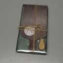 Ziliny 1 Set Bridal Baby Shower Cheese Prizes Wooden Square Board Gift Set Knives Forks Thank You Tags with Box for Guests for Valentines Bridal Baby Shower Housewarming (Walnut Wood)