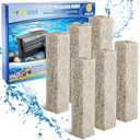 Ammonia Reducer Filter Pads Compatible with Aqueon Quietflow 20 & 75, Sponge Replacement Filter Cartridges for Aqueon Quietflow LED PRO Aquarium Fish Tank Power Filter 6PCS