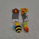 Infinno Baby Wrist Rattle Socks and Foot Finder Set, Perfect Baby Toys for 0-12 Months Newborn Boys and Girls As Shower Gifts, Garden Bug Series