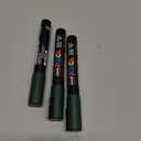 3 x posca PC-5M Water-Based Paint Markers, Reversible Medium Tip (1.8-2.5mm), English Green, 3 Count