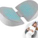 Pregnancy Pillows for Sleeping, Upgraded Memory Foam Maternity Pillow for Pregnant Women, Pregnancy Wedge Pillow with Cooling Removable, Washable Cover, Support for Belly(Light Grey)