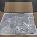 ZMISHIBO Ceiling Fans with Lights and Remote, 19.7'' Low Profile Ceiling Fan, 3000-6000K Dimmable Modern Flush Mount LED Fan Light, 6 Wind Speeds, White Fandelier Ceiling Fans for Bedroom