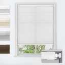 Persilux No Drill Light Filtering Cellular Shades,White,34" w x 64" h