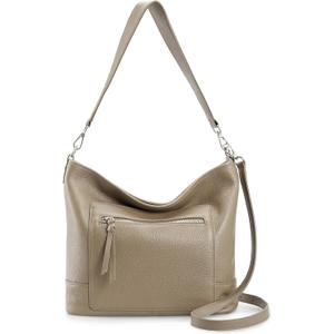 Befen Soft Genuine Leather Hobo Bags for Women, Large Multi-Pocket Shoulder Crossbody Handbags with Zipper Closure