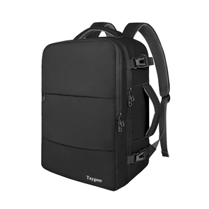 Taygeer Travel Laptop Backpack for Men Women, Airplane Approved Travel Backpack Suitcase with Usb Charging Port, Lightweight College 35l Luggage Bag 15.6inch Laptop Mochila Gifts for Business, Black