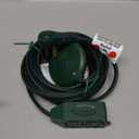 DEWENWILS 12 FT Extension Cord with Multiple Outlets, ON/Off Foot Switch Power Cord, Angled Flat Plug, 2-Prong 3 Outlets, 16/2C, Green, ETL Listed