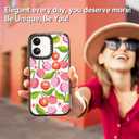 Magnetic for iPhone 16 Magsafe Case Cute - Durable Shockproof 6.6 ft Drop Impact Phone Case - Black Funny Checkered Cherry Design for iPhone 16 6.1"