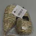 Gute Hummingbird Houses for Outside Hanging, Natural Grass Hanging Bird Hut, Hand Woven Bird Nest, Large Wren Finch Bird House for Garden Window Outdoor Home Decoration, 3 Pack (Water Drop Shape)